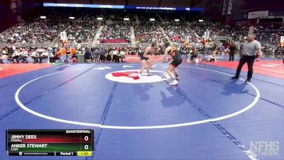 3A-215 lbs Quarterfinal - Jimmy Dees, Powell vs Anker Stewart, Cody