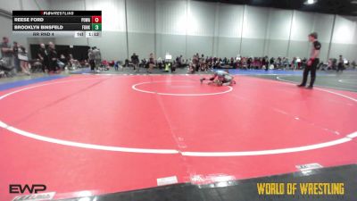 85 lbs Rr Rnd 4 - Reese Ford, POWA K-6 vs Brooklyn Binsfeld, Funky Singlets K-6