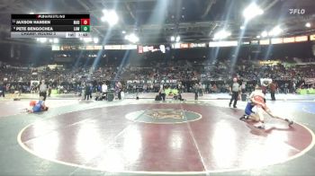 113 lbs Champ. Round 3 - Jaxson Hansen, Madison vs Pete Bengochea, Lowry