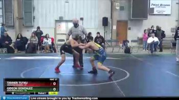 110 lbs Round 5 (8 Team) - Gideon Gonzalez, Warhawks Black vs Tanner Tutku, Vougars Honors