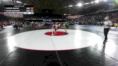 Boys 2A 165 lbs Cons. Round 1 - Oliver Martinez, Port Angeles vs Landon Draper, Ridgefield