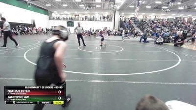 80-90 lbs Round 2 - Jameson Law, Sly Fox Wrestling vs Nathan Ester, Sly Fox Wrestling