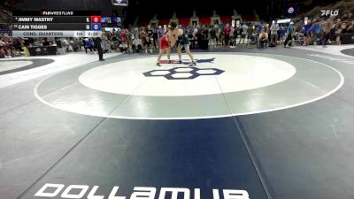 190 lbs Cons. Quarters - Jimmy Mastny, IL vs Cain Tigges, IA