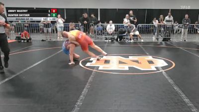 190 lbs Round Of 16 - Jimmy Mastny, IL vs Hunter Snyder, PA