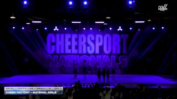 Cheer Factory - Material Girls [2026 L1 Youth - D2 - Small - A Day 1] 2026 CHEERSPORT National All Star Cheerleading Championship