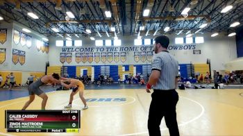 157 lbs Cons. Round 2 - Caleb Cassidy, PAL Tropics vs Zinos Mastroeni, PSL Rams Wrestling Club