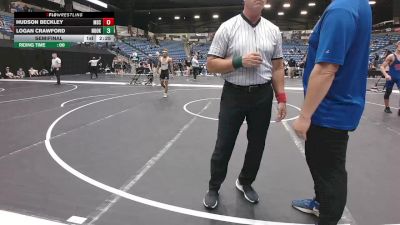 133 lbs Semifinal - Logan Crawford, Northeast Oklahoma vs Hudson Beckley, Murray State