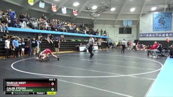 JV-11 lbs Round 3 - Marcus West, Williamsburg vs Caleb Stocks, West Delaware, Manchester