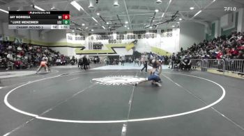 140 lbs Champ. Round 2 - Luke Menzimer, La Costa Canyon vs Jay Noriega, West Hills
