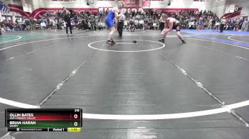 215 lbs Quarterfinal - Ollin Bates, San Lorenzo Valley vs Brian Haran, Gilroy