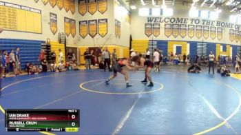 132 lbs Cons. Round 6 - Russell Crum, Wellington vs Ian Drake, Ridge Community High School