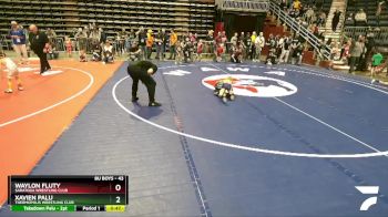 43 lbs Champ. Round 1 - Waylon Fluty, Saratoga Wrestling Club vs Xavien Palu, Thermopolis Wrestling Club