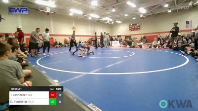 61 lbs Rr Rnd 1 - Thomas Cisneroz, Powerhouse Elite 9u vs Dakota Fourkiller, Prodigy NDT