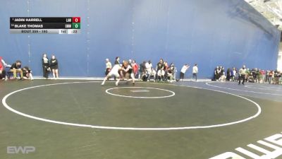 190 lbs Cons. Semi - Jadin Harrell, Lawrence vs Blake Thomas, Shawnee Mission West