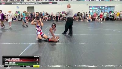 105 lbs Round 1 (4 Team) - Ray Oliver, Grapple Academy vs Malik Leonard, Tallahassee War Noles