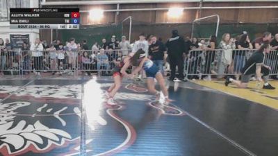 96 kg Rr Rnd 3 - Alliya Walker, New River Wrestling Club vs Mia Emili, The Hunt WC