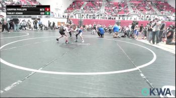 52 lbs Rr Rnd 2 - Griffin Phillips, Murray County Takedown Club vs Tinley Jones, Kingfisher YellowJackets