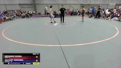 132 lbs Placement Matches (8 Team) - Geronimo Rivera, Utah vs Zachary Keinonen, Oregon