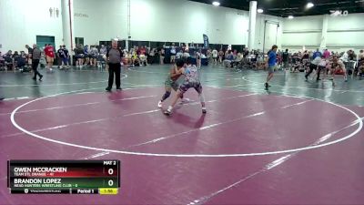 150 lbs Round 1 (8 Team) - Brandon Lopez, Head Hunters Wrestling Club vs Owen Mccracken, Team STL Orange