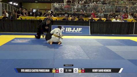 Henry David Nemcok vs Ryu Angelo Castro Pangelinan 2025 Pan Kids Jiu-Jitsu IBJJF Championship