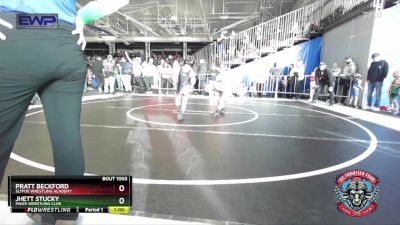 58 lbs Round 1 - Pratt Beckford, SlyFox Wrestling Academy vs Jhett Stucky, Maize Wrestling Club