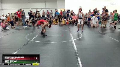 84 lbs Round 1 (6 Team) - Sebastian Rinehart, PA East Lightning vs Bert Dhiman, Validus WC