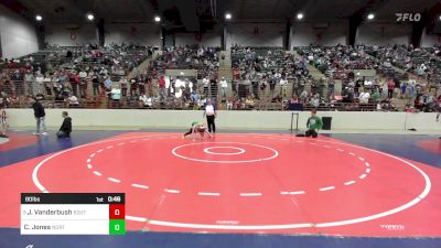 80 lbs Quarterfinal - Jeremiah Vanderbush, South Paulding Junior Spartans Wrestling Club vs Charles Jones, North Hall Jr Trojans