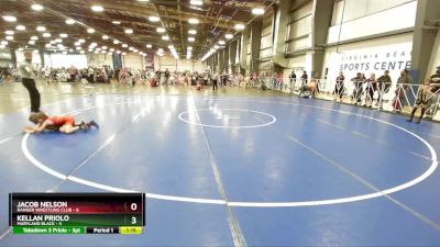 56 lbs Rd# 8- 12:30pm Saturday Final Pool - Kellan Priolo, Maryland BLACK vs Jacob Nelson, Ranger Wrestling Club