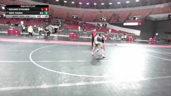 190 lbs 3rd Place Match - Walker Nykanen, Turtle Lake/Clayton vs Trey Fadda, Bay Port Wrestling