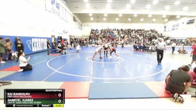 113 lbs Quarterfinal - Kai Randolph, Mira Costa High School vs Gabryel Juarez, Lion Of Judah Wrestling Academ