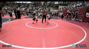 74 lbs Rr Rnd 1 - Kenzie Lemings, Eufaula Ironheads Wrestling Club vs Isabella Mannon, Gore Pirates Youth Wrestling