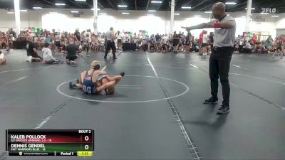 76 lbs Round 1 (4 Team) - Dennis Gendel, Mat Warriors Blue vs Kaleb Pollock, U2 Upstate Uprising 2.0