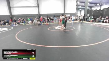 126 lbs Semifinal - Zayden Brown, Washington vs Merek Rickard, Washington