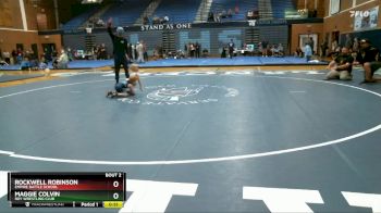 32-37 lbs Round 1 - Rockwell Robinson, Empire Battle School vs Maggie Colvin, Roy Wrestling Club