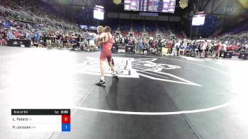 132 lbs Rnd Of 64 - Lucas Peters, Wisconsin vs Parker Janssen, Minnesota