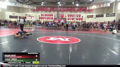 80 lbs Quarterfinal - Yusuf Mirza, FL Scorpions Wrestling Club vs Adler Kent, Summit Wrestling Academy