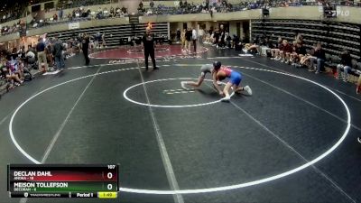 107 lbs Round 2 (4 Team) - Declan Dahl, Anoka vs Meison Tollefson, Decorah