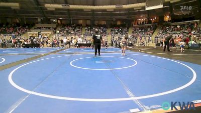 61 lbs Round Of 16 - Kroy Wolfe, Blackwell Wrestling Club vs Paisleigh Carpenter, Midwest City Bombers