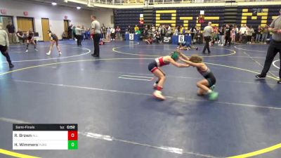 60.8-65 lbs Semifinal - Reagan Brown, All American WC vs Harper Wimmers, Pursuit