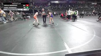 122 lbs Quarterfinal - Cecilia Merrifield, Wall Knights vs Hazel Fitzgerald, Pwc