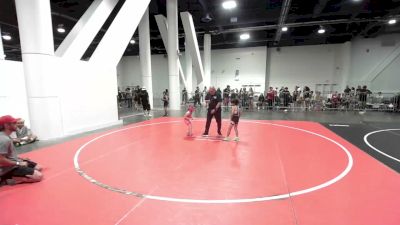 46 lbs Quarterfinal - Violet Francom, Nevada Elite vs Oliver Cortez, Madera Grapplers WC