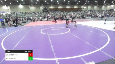 73 lbs Consi Of 16 #2 - Wyatt Jordan, Ravage WC vs Matthew Zubia, San Fernando Tigers