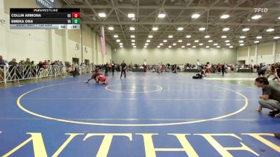 152 lbs Consi Of 32 #1 - Collin Armona, GA vs Emeka Orji, VA