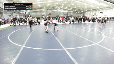 126 lbs Cons. Rd Of 16 - Hudson Droll, Mandan Wrestling Club vs Bodee Bright, Montana