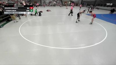 158-174 lbs Champ. Round 1 - Joseph Beck, One Unit Wrestling Academy vs Draken Bennett, Maysville