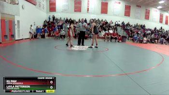 155 lbs Champ. Round 1 - Layla Patterson, Canton South vs Ku Paw, Akron Springfield