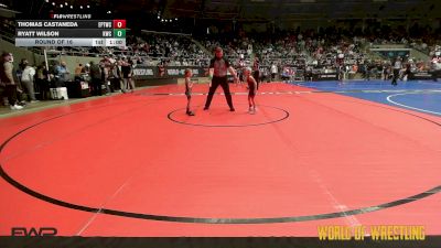 37 lbs Round Of 16 - Thomas Castaneda, El Paso Texas Wrestling Club vs Ryatt Wilson, Keystone Wrestling Club