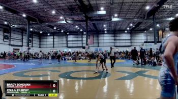 113 lbs Placement Matches (8 Team) - Brady Donovan, COMBAT ATHLETICS vs Collin Murphy, HEADHUNTERS - GREEN