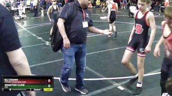 100 lbs Cons. Round 1 - Eli Stamm, Pioneer Wrestling Club vs Winston Cline, 2TG