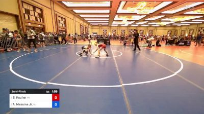 74 lbs Semifinal - Bennett Kocher, Pa vs Anthony Messina Jr., Nj